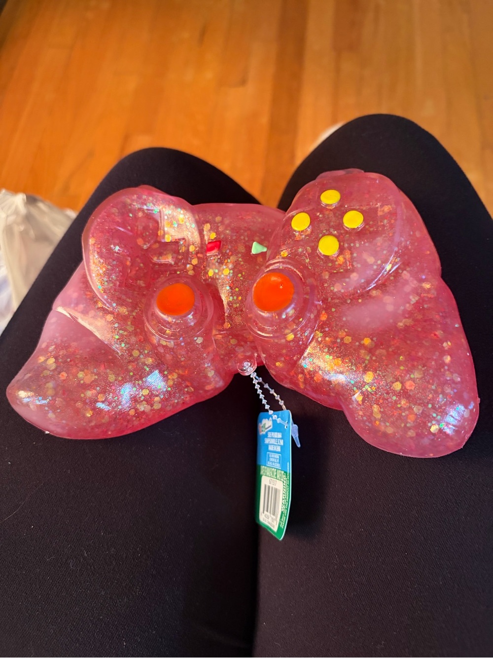 Pink Glitter Squeeezy controller